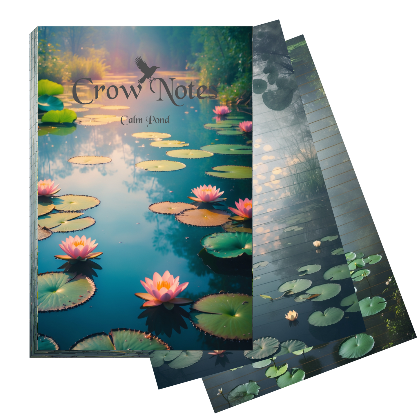 Notizblock | DIN A5 | Crow Notes – Calm Pond