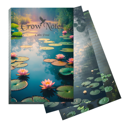 Notizblock | DIN A5 | Crow Notes – Calm Pond