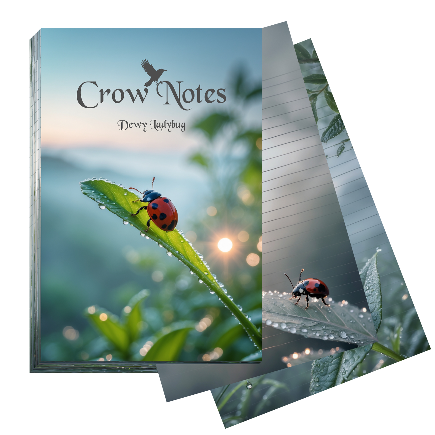Notizblock | DIN A5 | Crow Notes – Dewy Ladybug