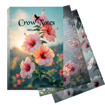 Notizblock | DIN A5 | Crow Notes – Hibiscus Flowers