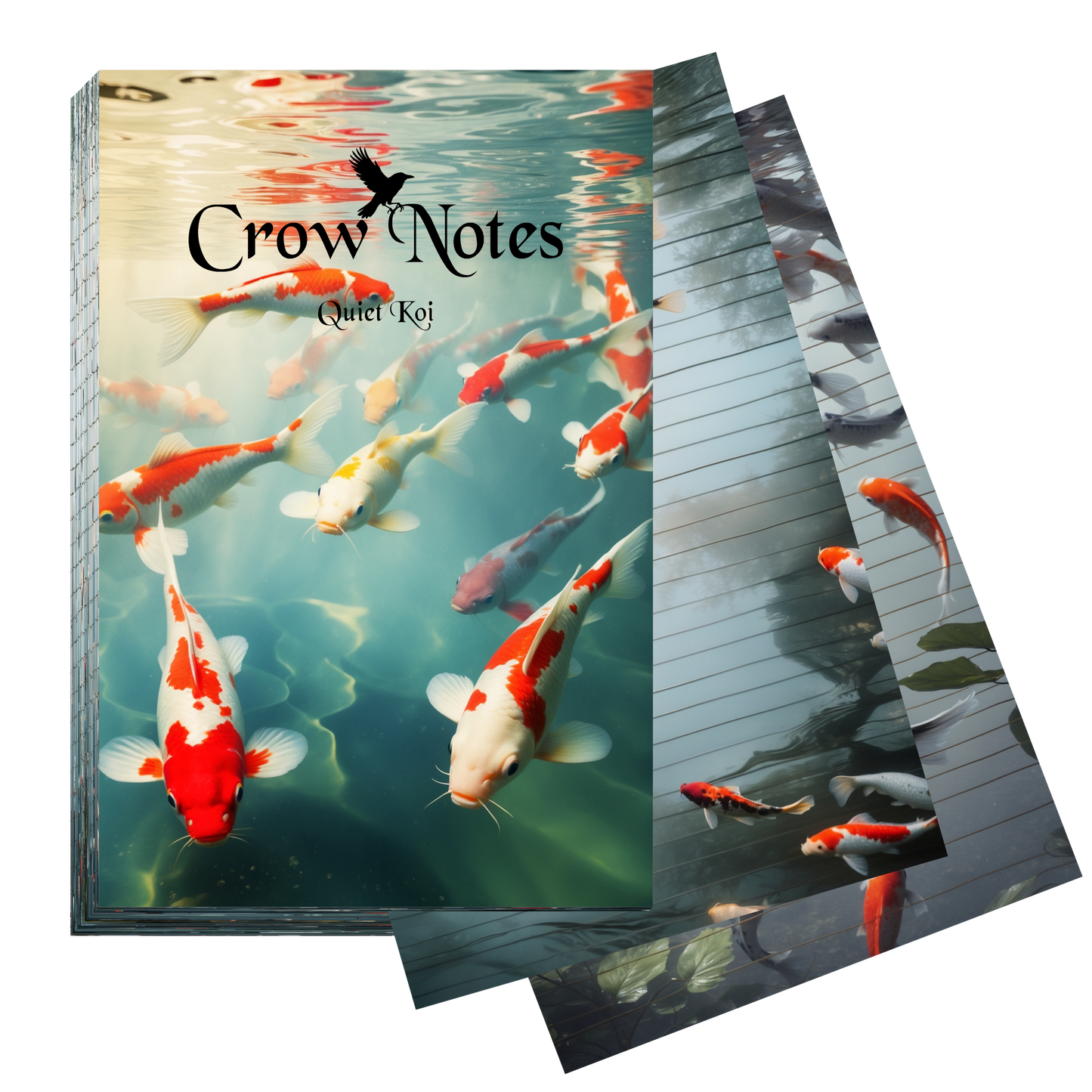 Notizblock | DIN A5 | Crow Notes – Quiet Koi