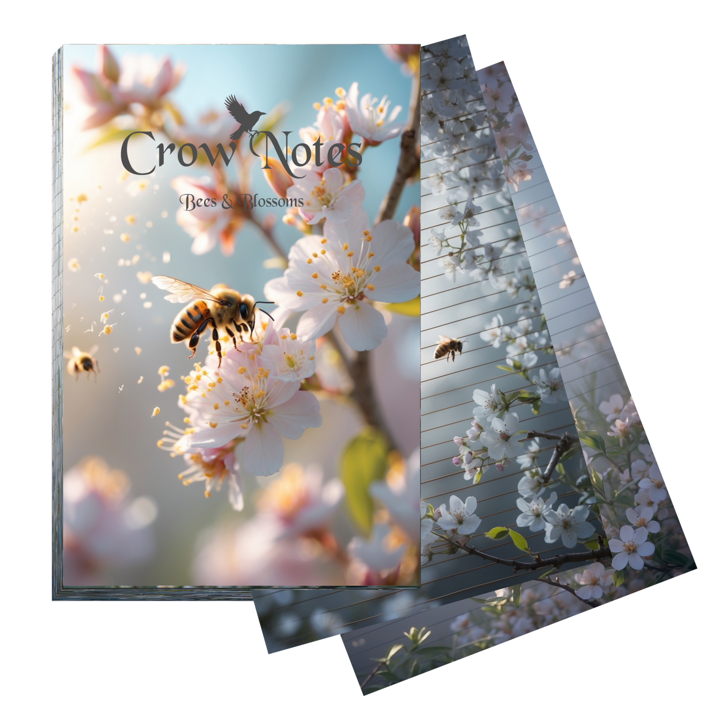 Notizblock | DIN A5 | Crow Notes – Bees & Blossoms