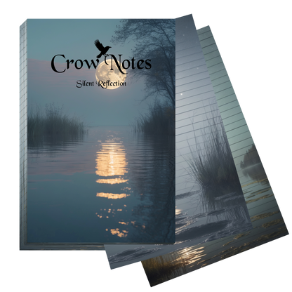 Notizblock | DIN A5 | Crow Notes – Silent Reflection
