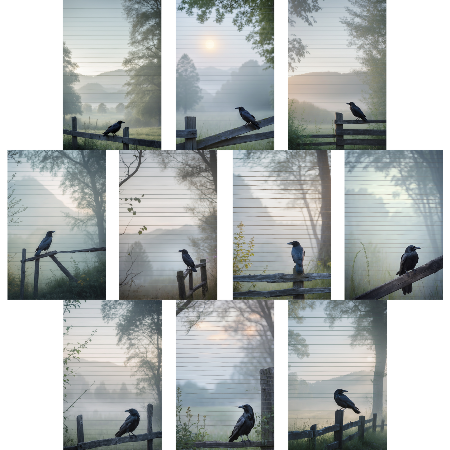 Notizblock | DIN A5 | Crow Notes – Fence Raven