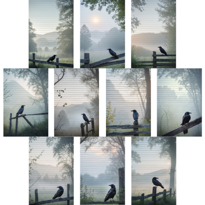Notizblock | DIN A5 | Crow Notes – Fence Raven