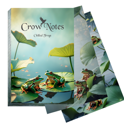 Notizblock | DIN A5 | Crow Notes – Chilled Frogs