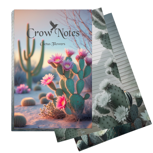 Notizblock | DIN A5 | Crow Notes – Cactus Flowers