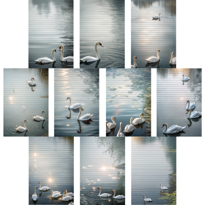 Notizblock | DIN A5 | Crow Notes – Silent Swans