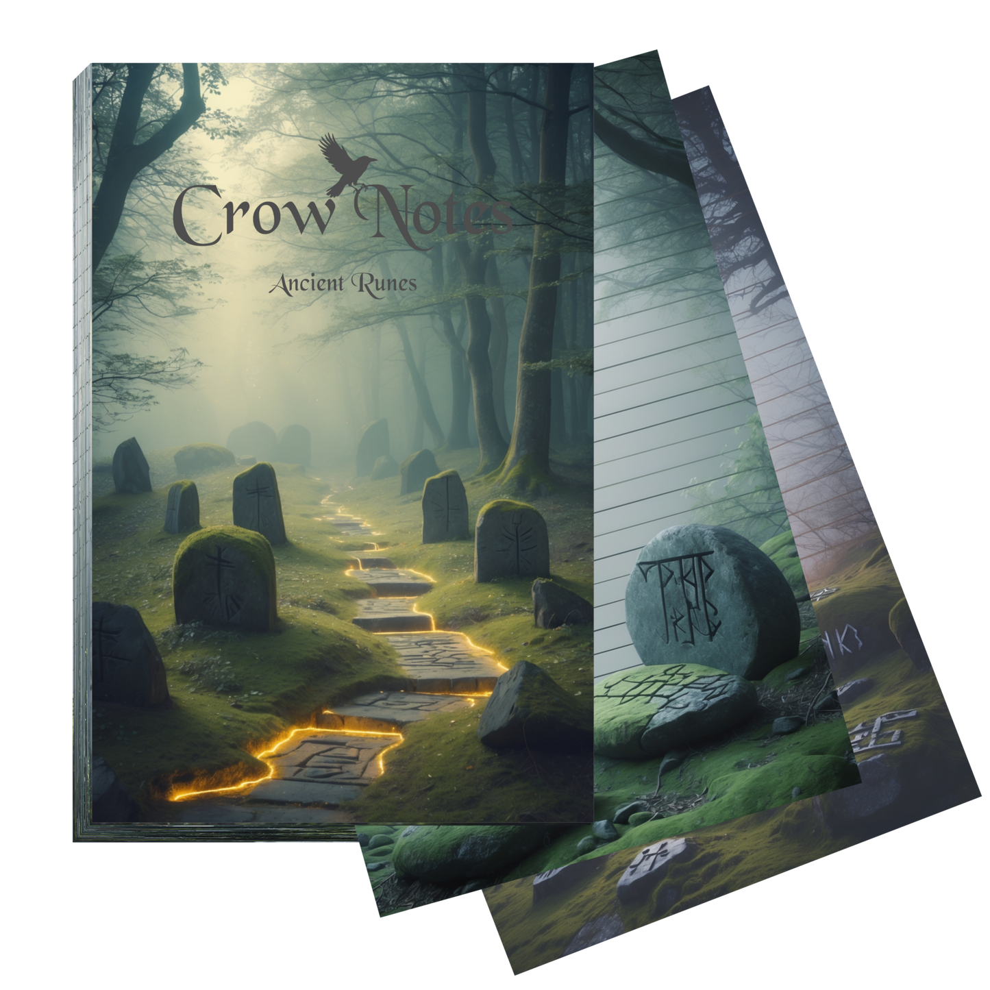 Notizblock | DIN A5 | Crow Notes – Ancient Runes