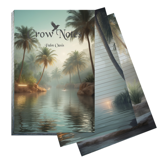 Notizblock | DIN A5 | Crow Notes – Palm Oasis