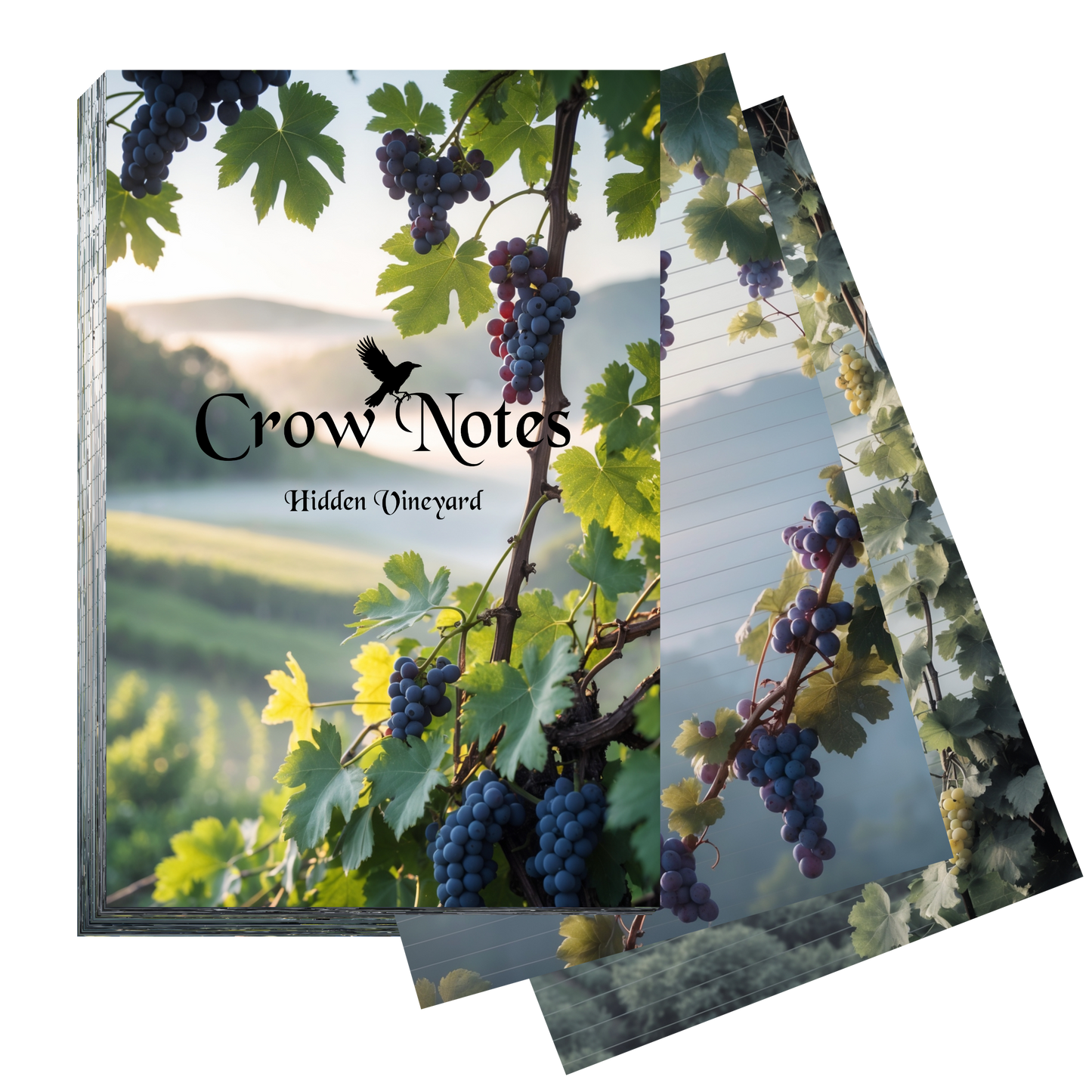 Notizblock | DIN A5 | Crow Notes – Hidden Vineyard
