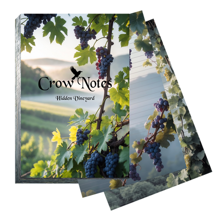 Notizblock | DIN A5 | Crow Notes – Hidden Vineyard