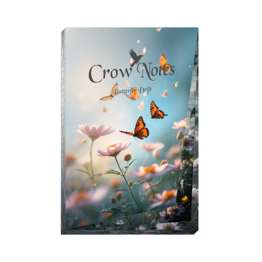 Notizblock | DIN A5 | Crow Notes – Butterflies Drifting