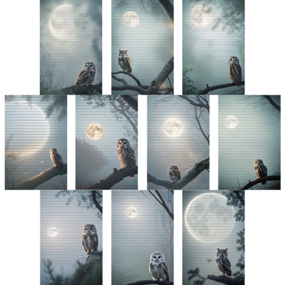 Notizblock | DIN A5 | Crow Notes – Moonlight Owl