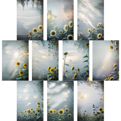 Notizblock | DIN A5 | Crow Notes – Golden Sunflowers