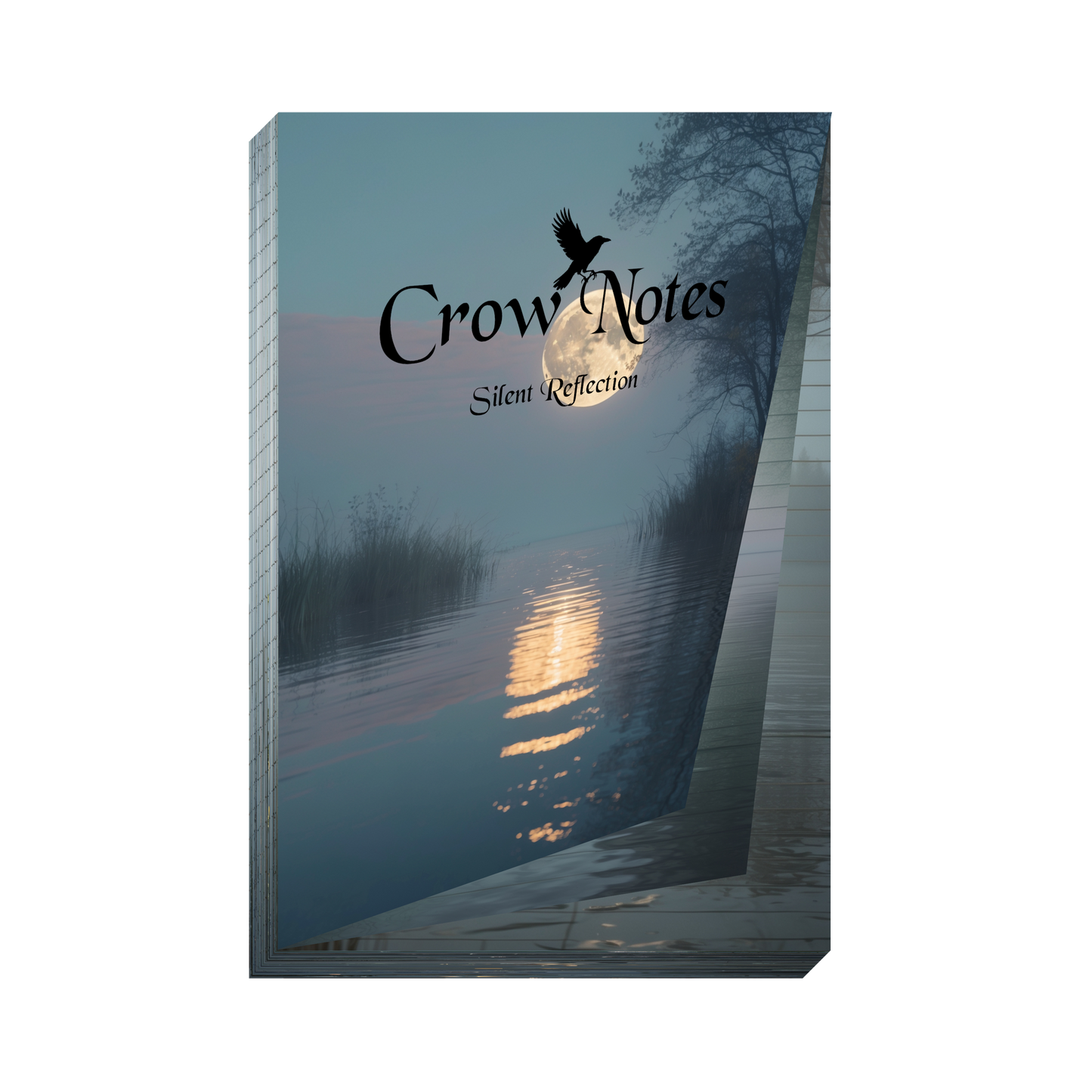 Notizblock | DIN A5 | Crow Notes – Silent Reflection