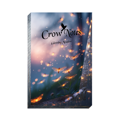 Notizblock | DIN A5 | Crow Notes – Glowing Meadow