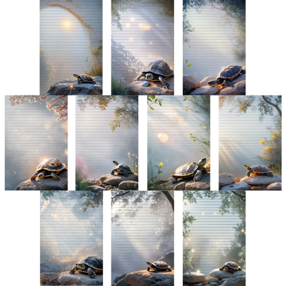 Notizblock | DIN A5 | Crow Notes – Sunbathing Tortoise