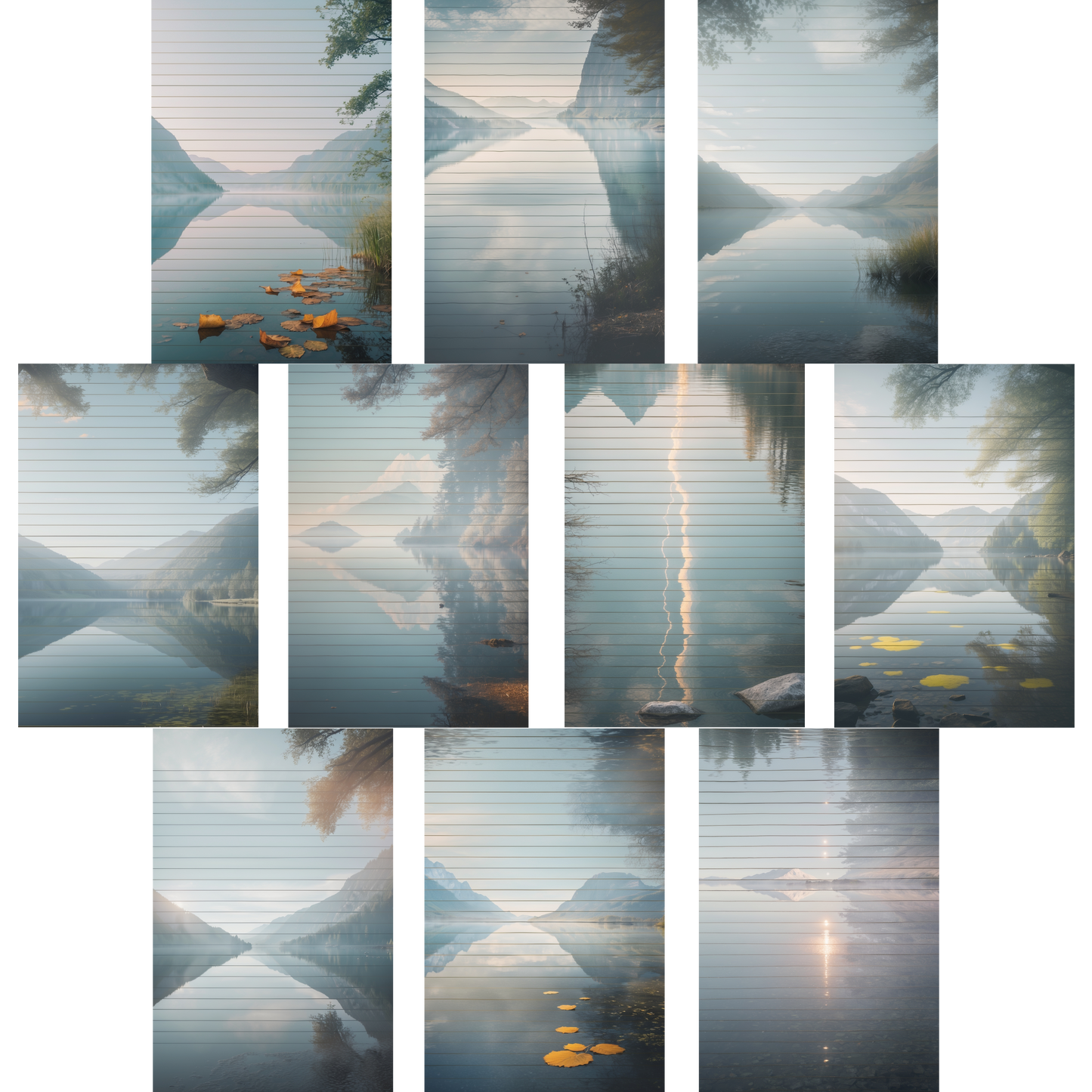 Notizblock | DIN A5 | Crow Notes – Mirror Lake