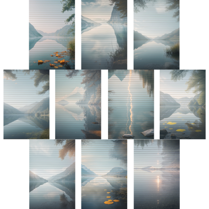 Notizblock | DIN A5 | Crow Notes – Mirror Lake