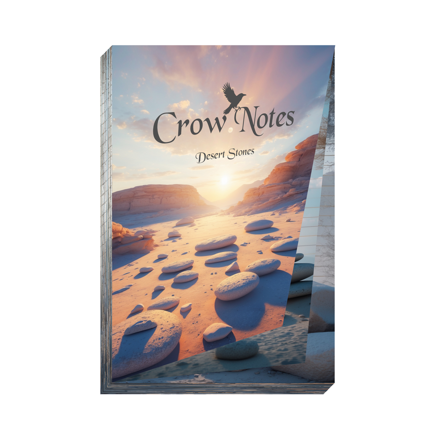 Notizblock | DIN A5 | Crow Notes – Desert Stones