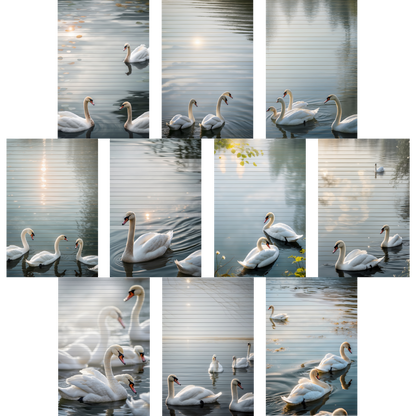 Notizblock | DIN A5 | Crow Notes – Silent Swans