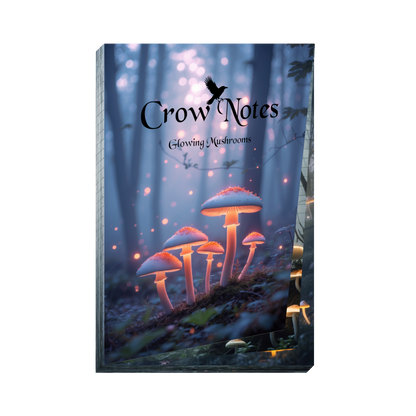 Notizblock | DIN A5 | Crow Notes – Glowing Mushrooms