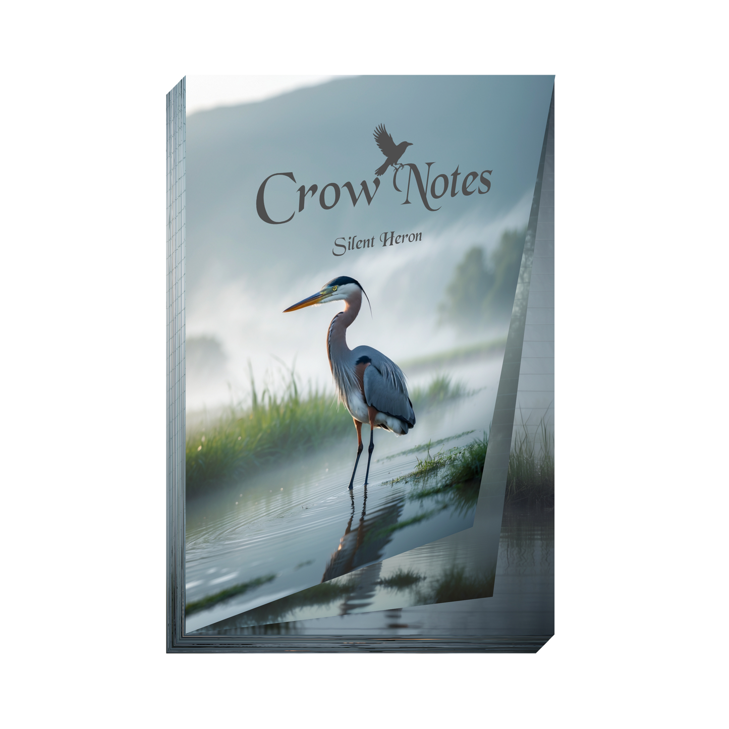 Notizblock | DIN A5 | Crow Notes – Silent Heron