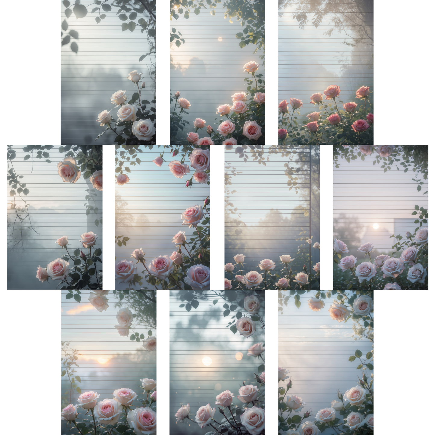 Notizblock | DIN A5 | Crow Notes – Morning Roses