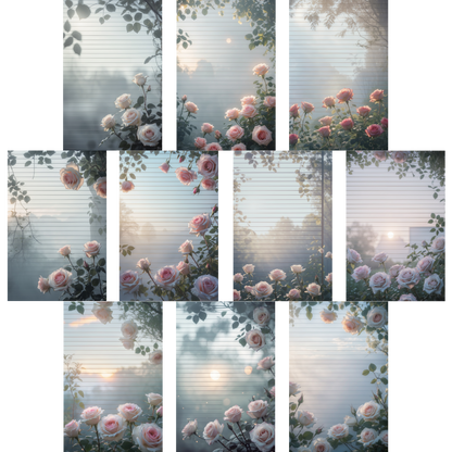Notizblock | DIN A5 | Crow Notes – Morning Roses