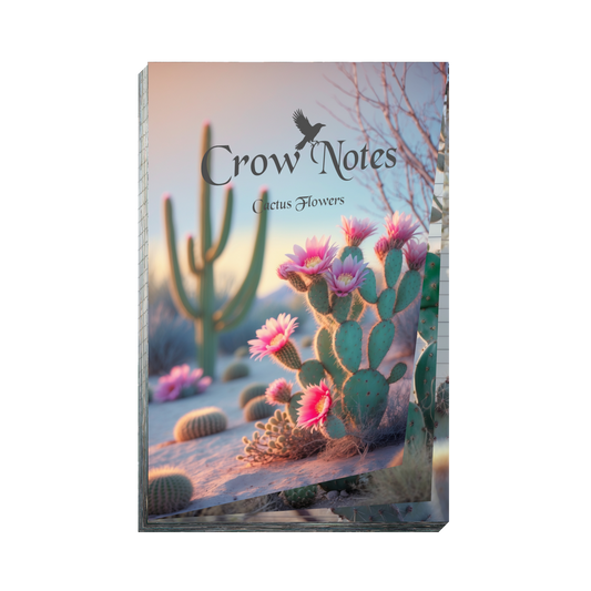 Notizblock | DIN A5 | Crow Notes – Cactus Flowers