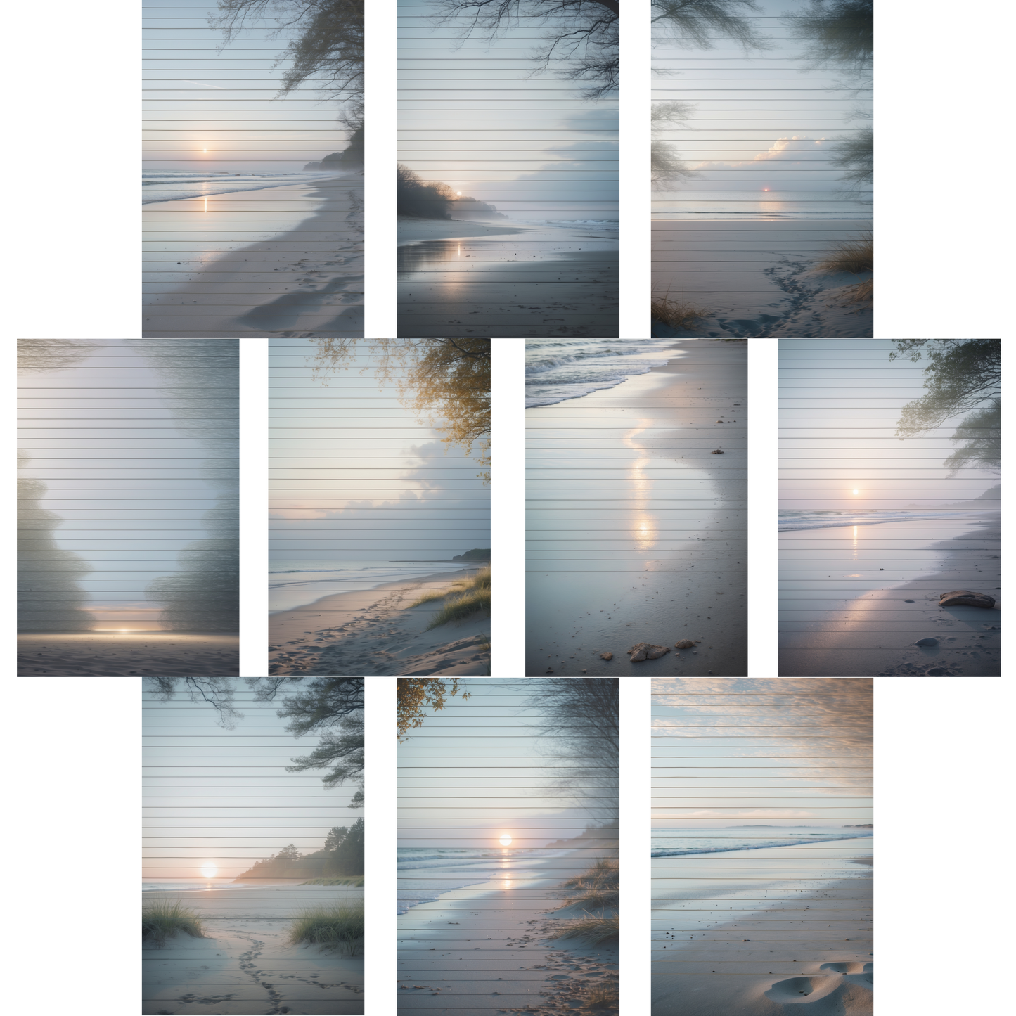 Notizblock | DIN A5 | Crow Notes – Quiet Dawn Shore