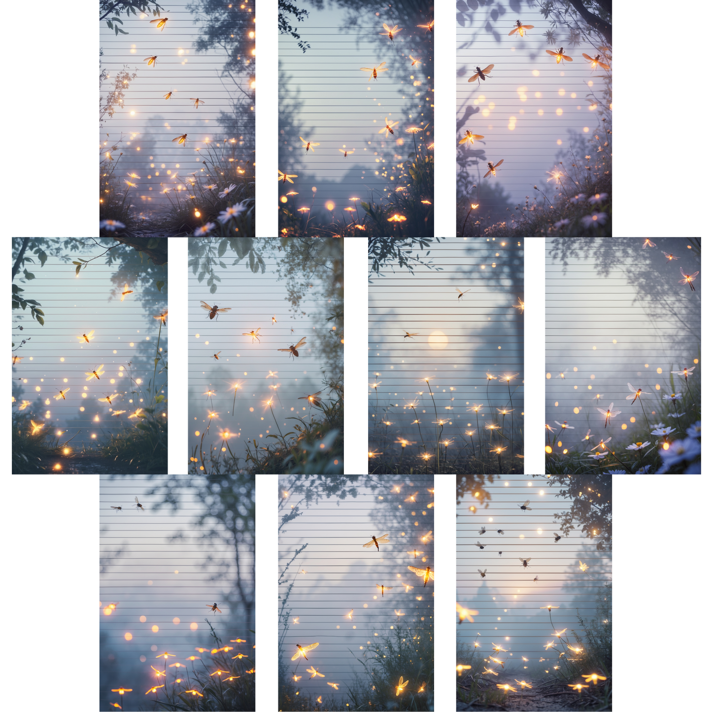 Notizblock | DIN A5 | Crow Notes – Glowing Meadow