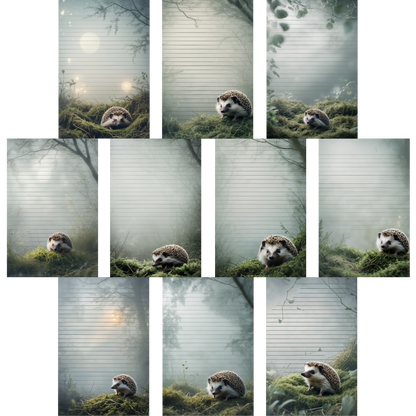 Notizblock | DIN A5 | Crow Notes – Mossy Hedgehog
