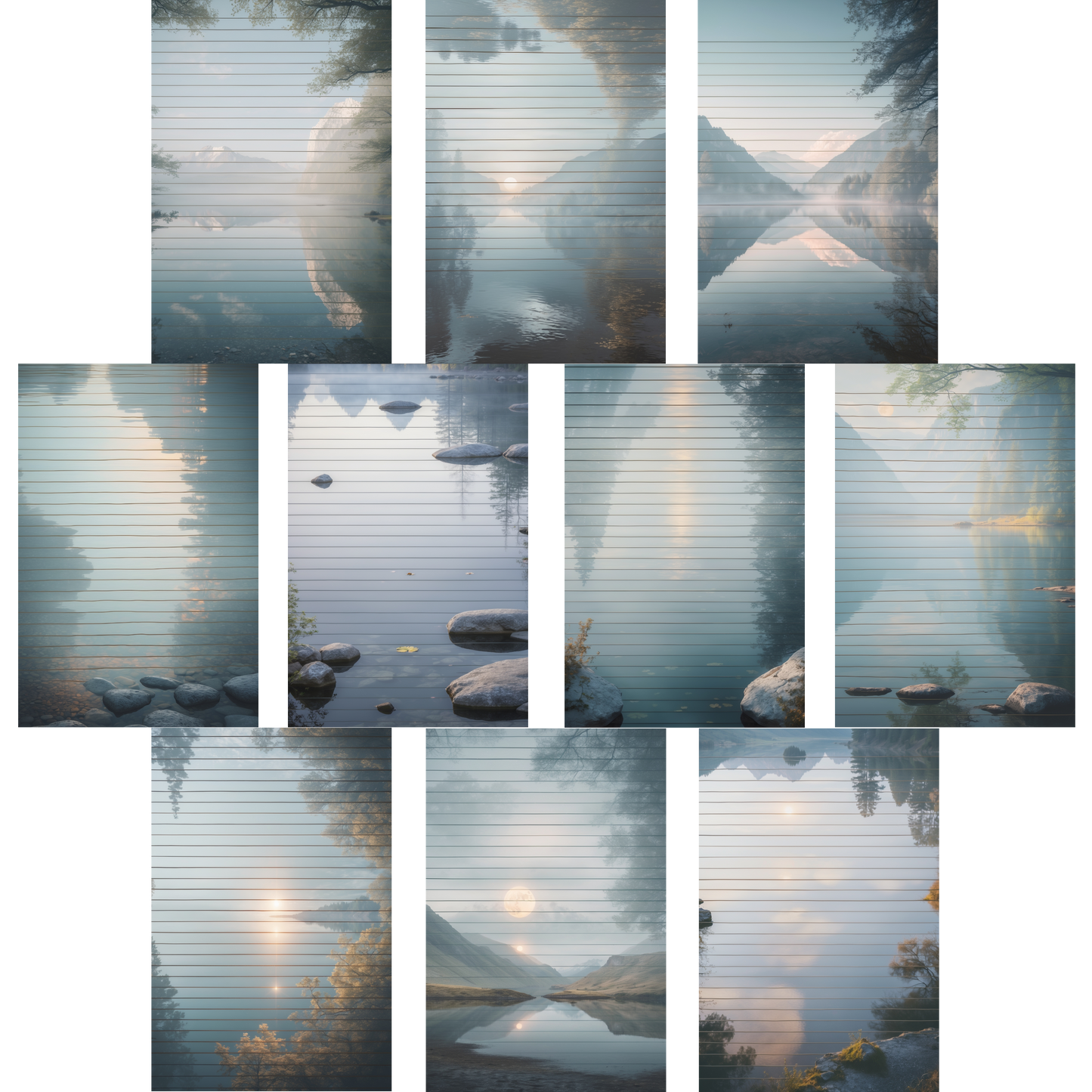 Notizblock | DIN A5 | Crow Notes – Mirror Lake