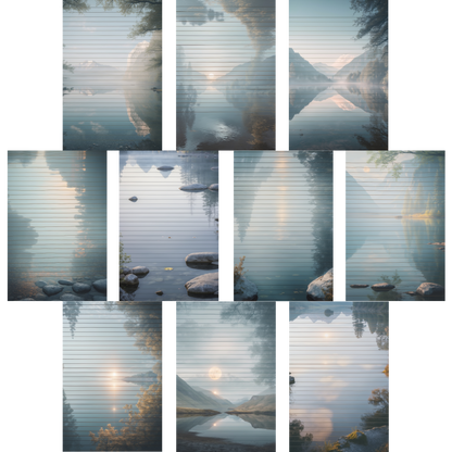 Notizblock | DIN A5 | Crow Notes – Mirror Lake