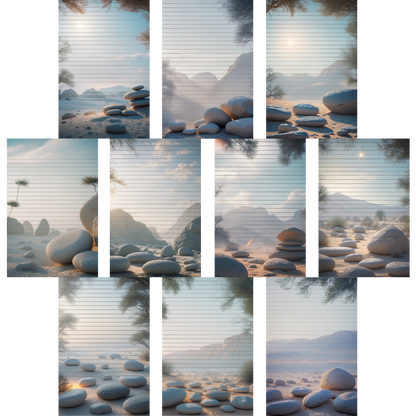 Notizblock | DIN A5 | Crow Notes – Desert Stones