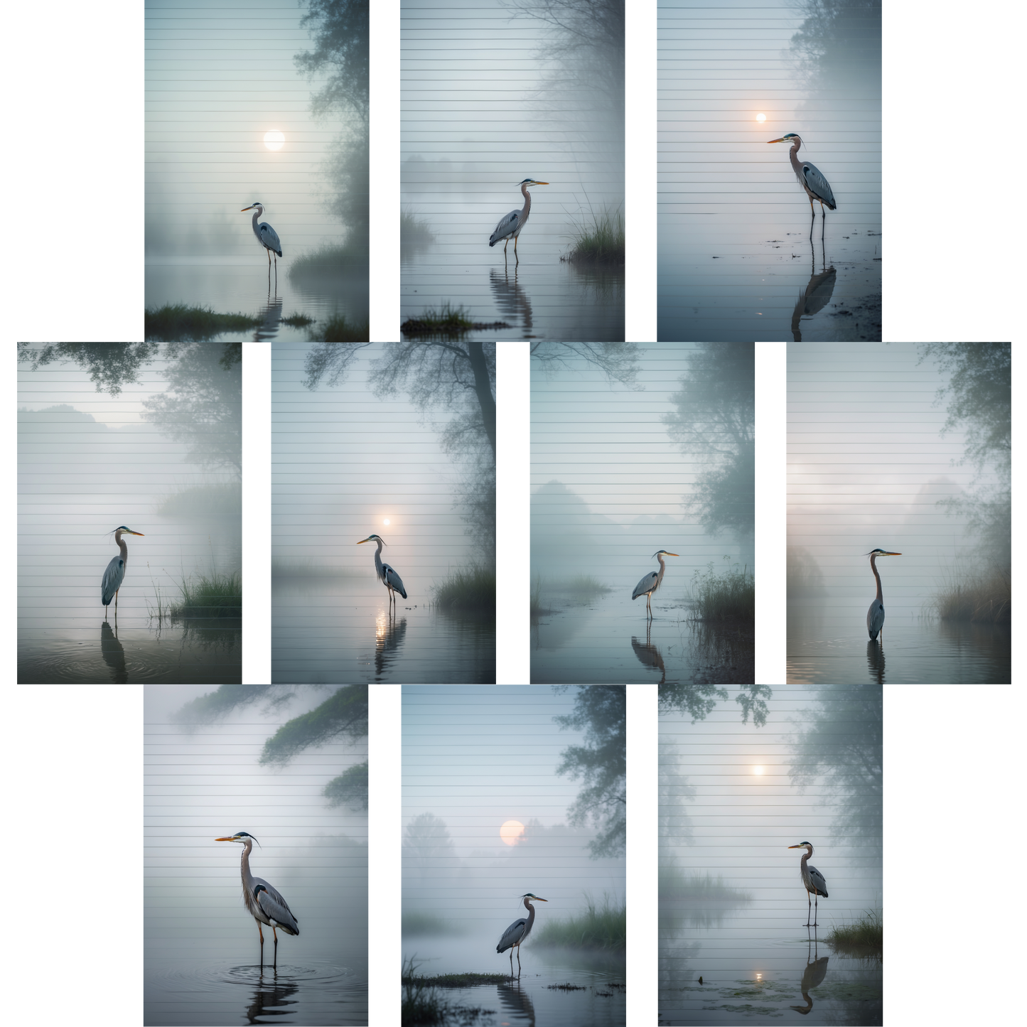 Notizblock | DIN A5 | Crow Notes – Silent Heron