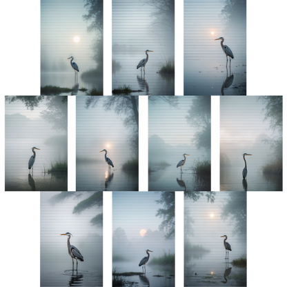 Notizblock | DIN A5 | Crow Notes – Silent Heron