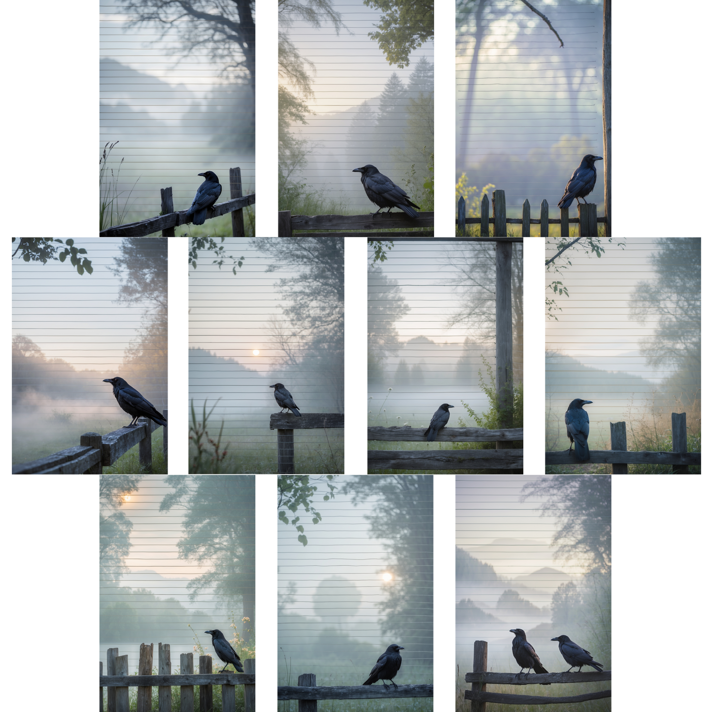 Notizblock | DIN A5 | Crow Notes – Fence Raven