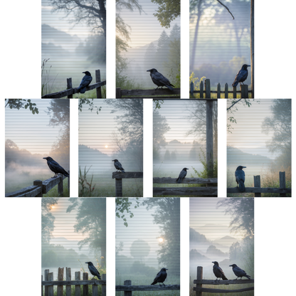 Notizblock | DIN A5 | Crow Notes – Fence Raven