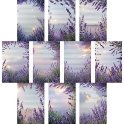 Notizblock | DIN A5 | Crow Notes – Lavender Fields