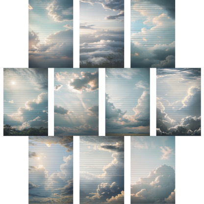 Notizblock | DIN A5 | Crow Notes – Drifting Clouds
