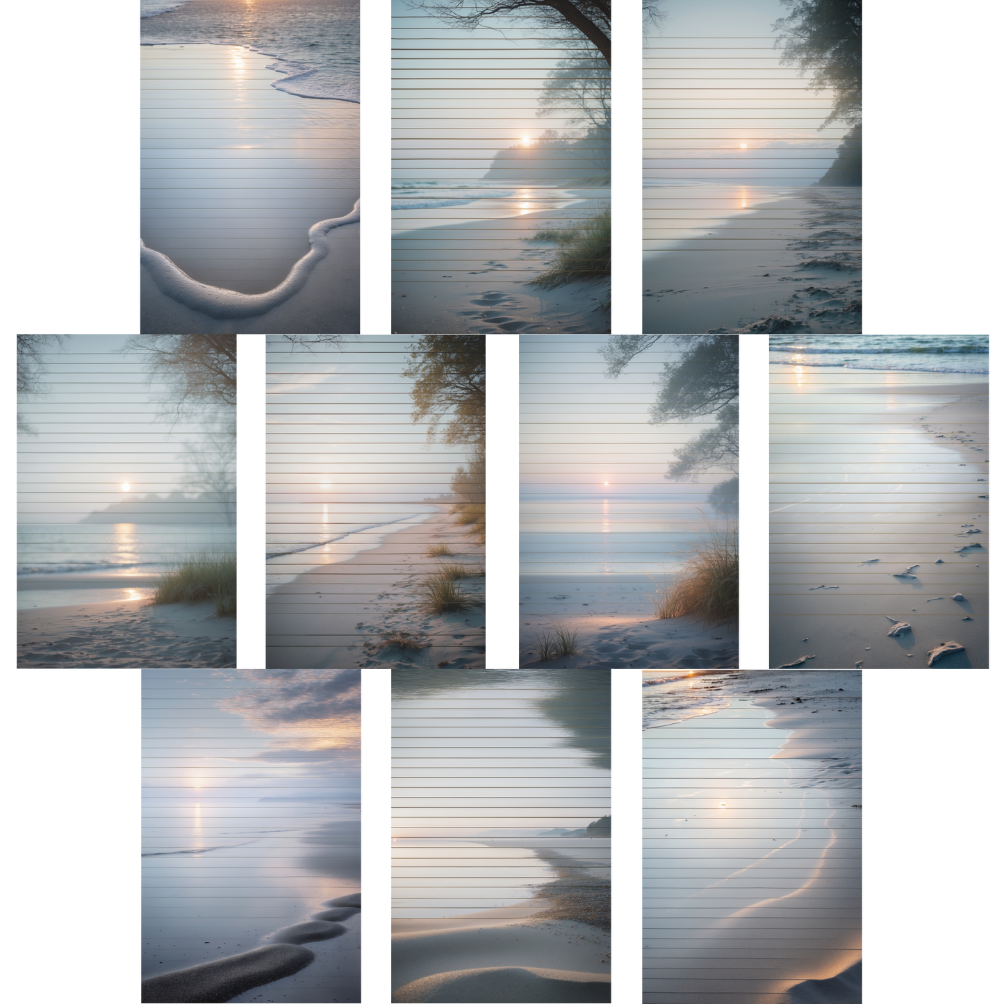 Notizblock | DIN A5 | Crow Notes – Quiet Dawn Shore