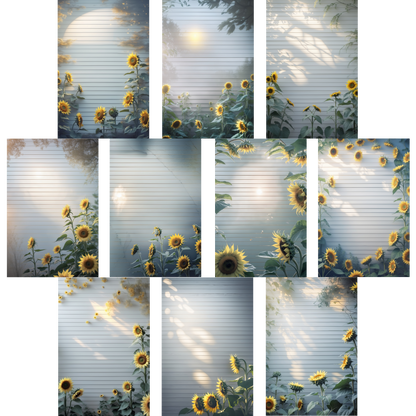 Notizblock | DIN A5 | Crow Notes – Golden Sunflowers