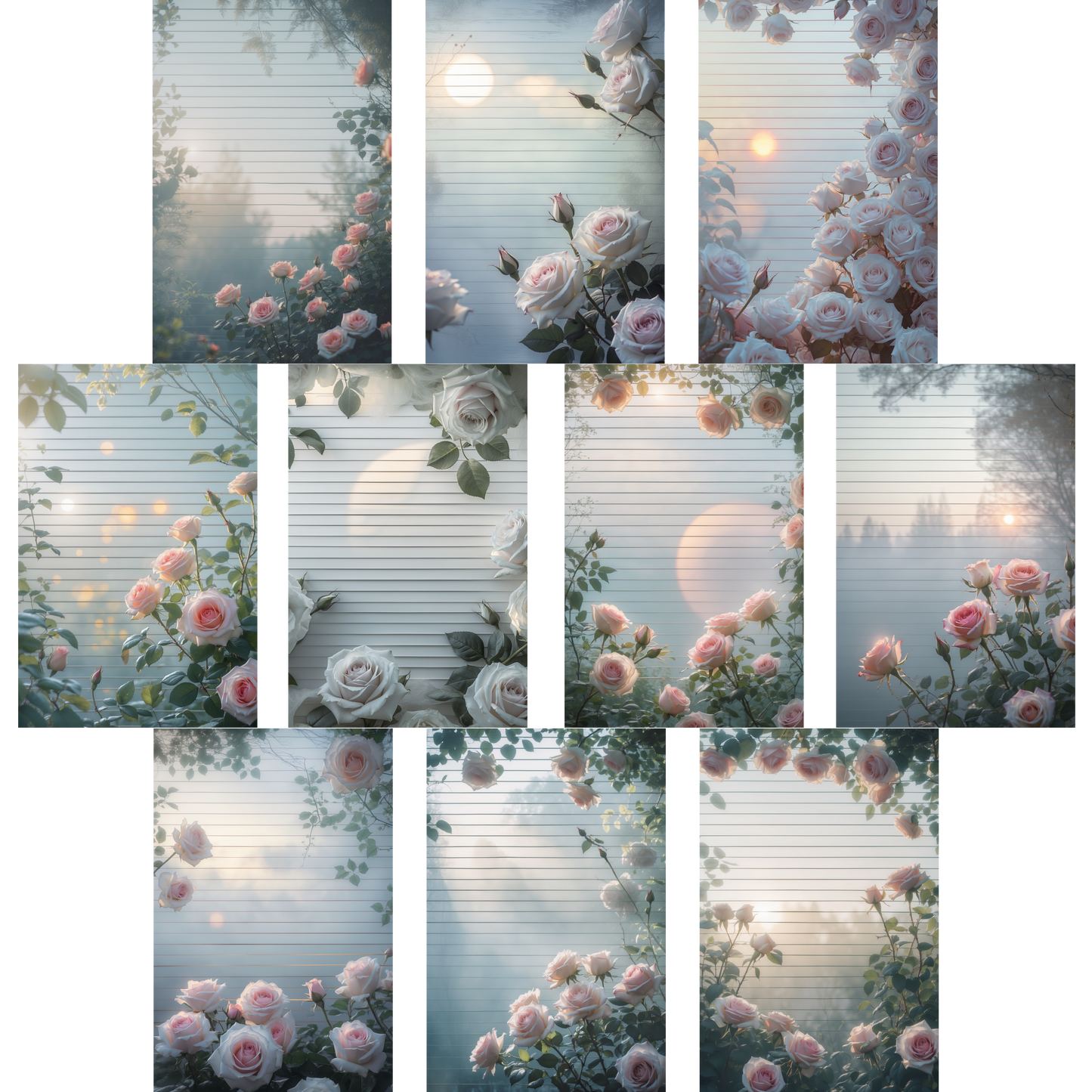 Notizblock | DIN A5 | Crow Notes – Morning Roses