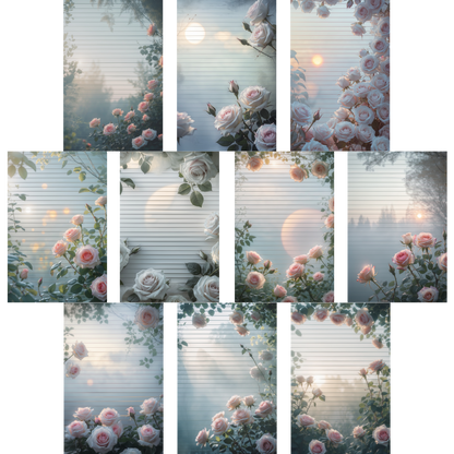 Notizblock | DIN A5 | Crow Notes – Morning Roses