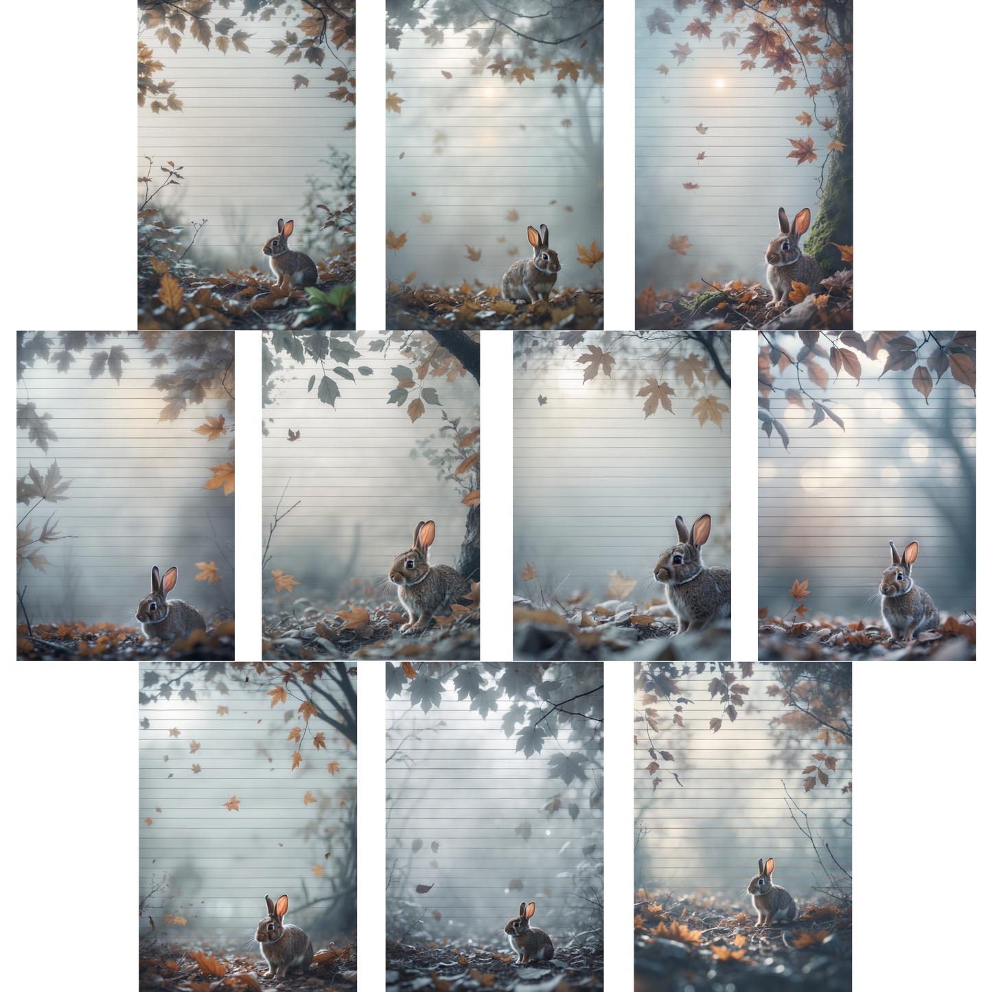 Notizblock | DIN A5 | Crow Notes – Autumn Rabbits