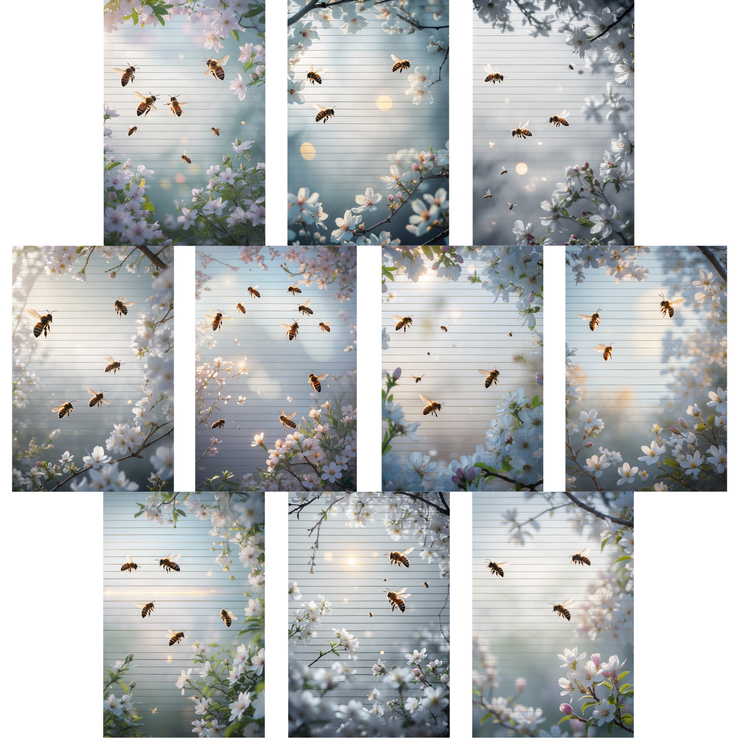 Notizblock | DIN A5 | Crow Notes – Bees & Blossoms