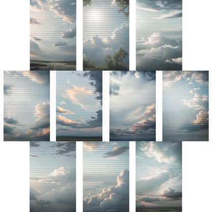 Notizblock | DIN A5 | Crow Notes – Drifting Clouds